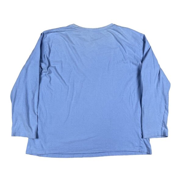Nautica Sleepwear Baby Blue Long Sleeve Pajama Top Size Large - Picture 2 of 3